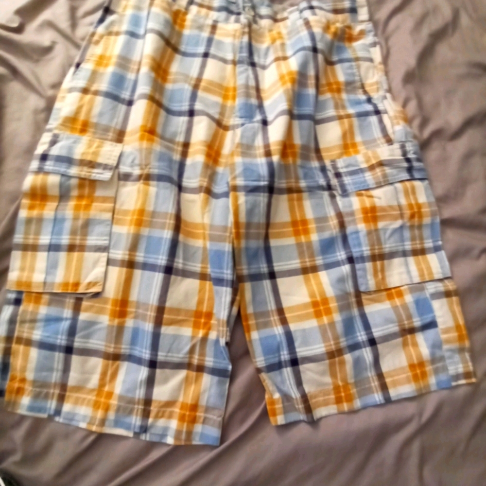Plaid Galaxy shorts